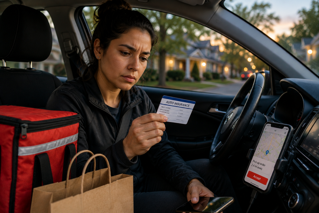 Driving for Uber, DoorDash, or Instacart? Your Personal Auto Insurance May Not Cover You