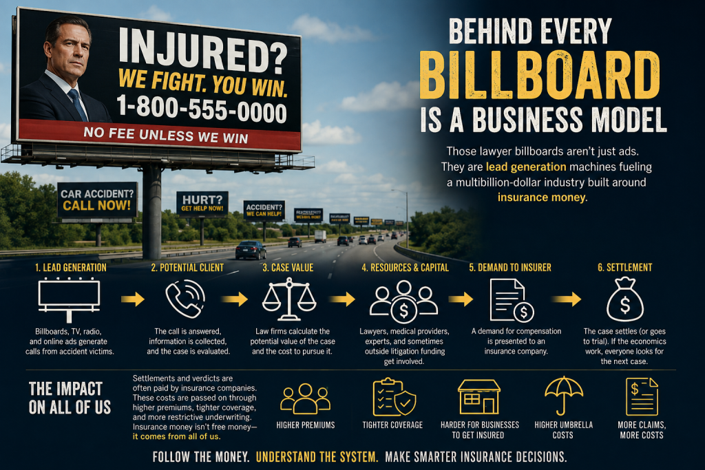 Why Are There So Many Lawyer Billboards? Follow the Money.